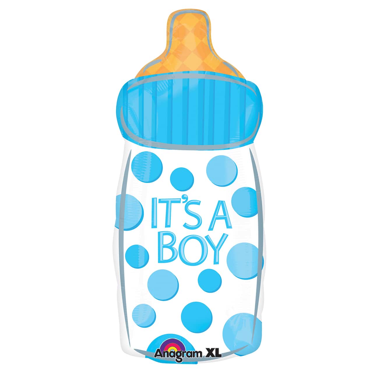 23" Boy Baby Bottle Foil Balloon